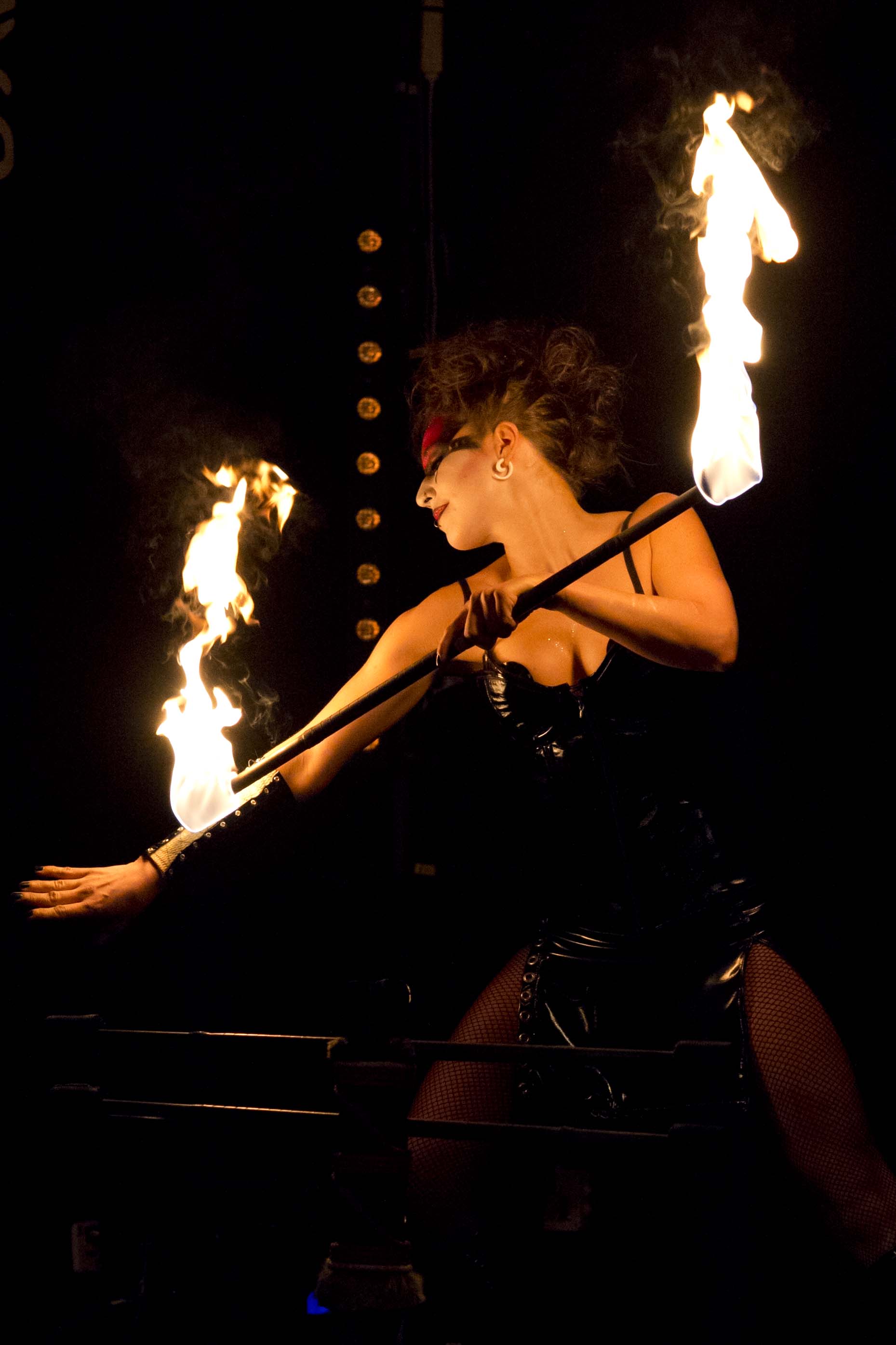 Lunart-X fire burlesque act