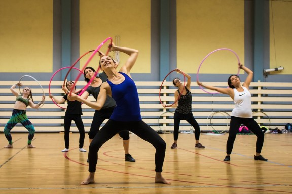 Hoop choreography workshop at hoop touch convention